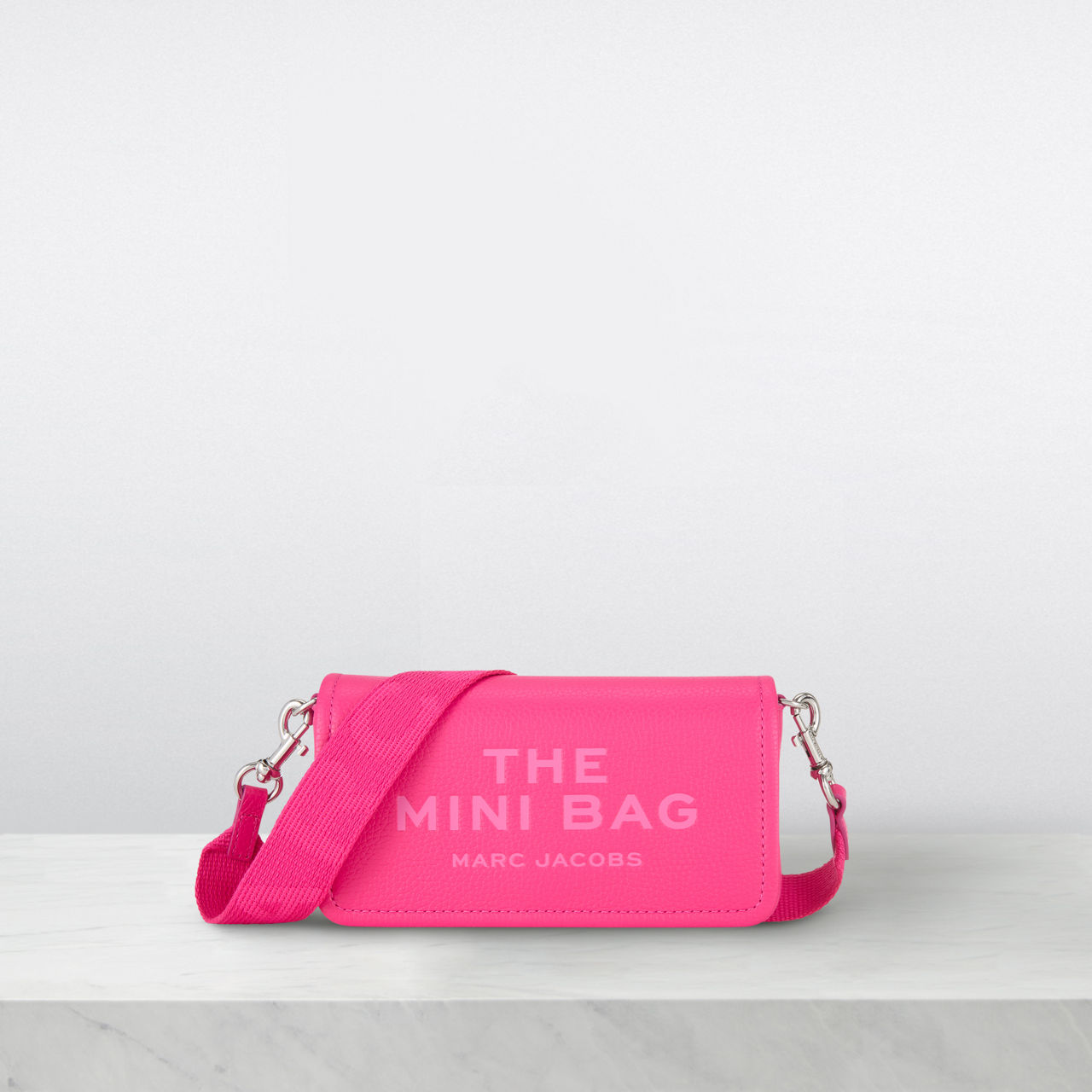 MARC JACOBS The Leather Mini Bag Hot Pink