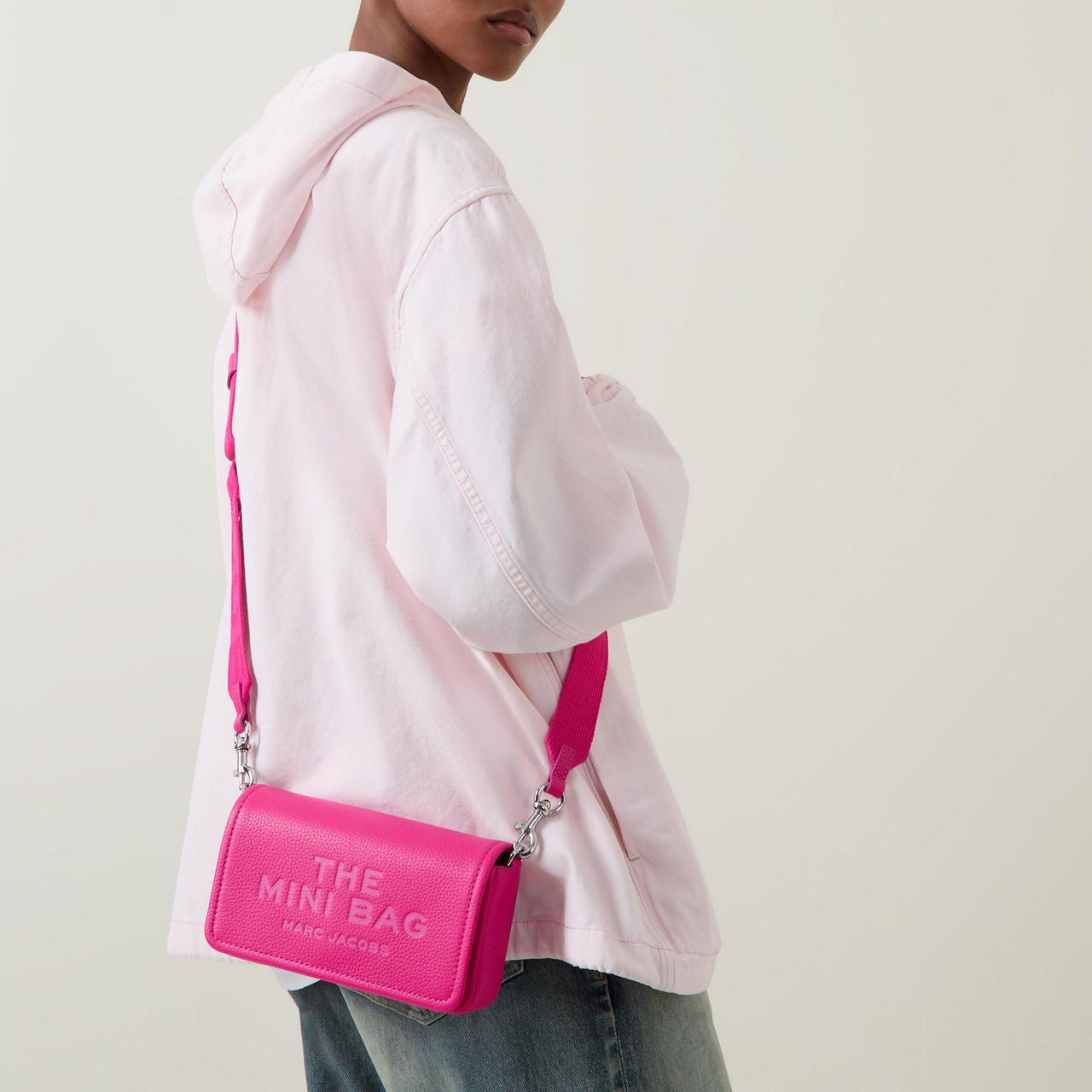 MARC JACOBS The Leather Mini Bag Hot Pink