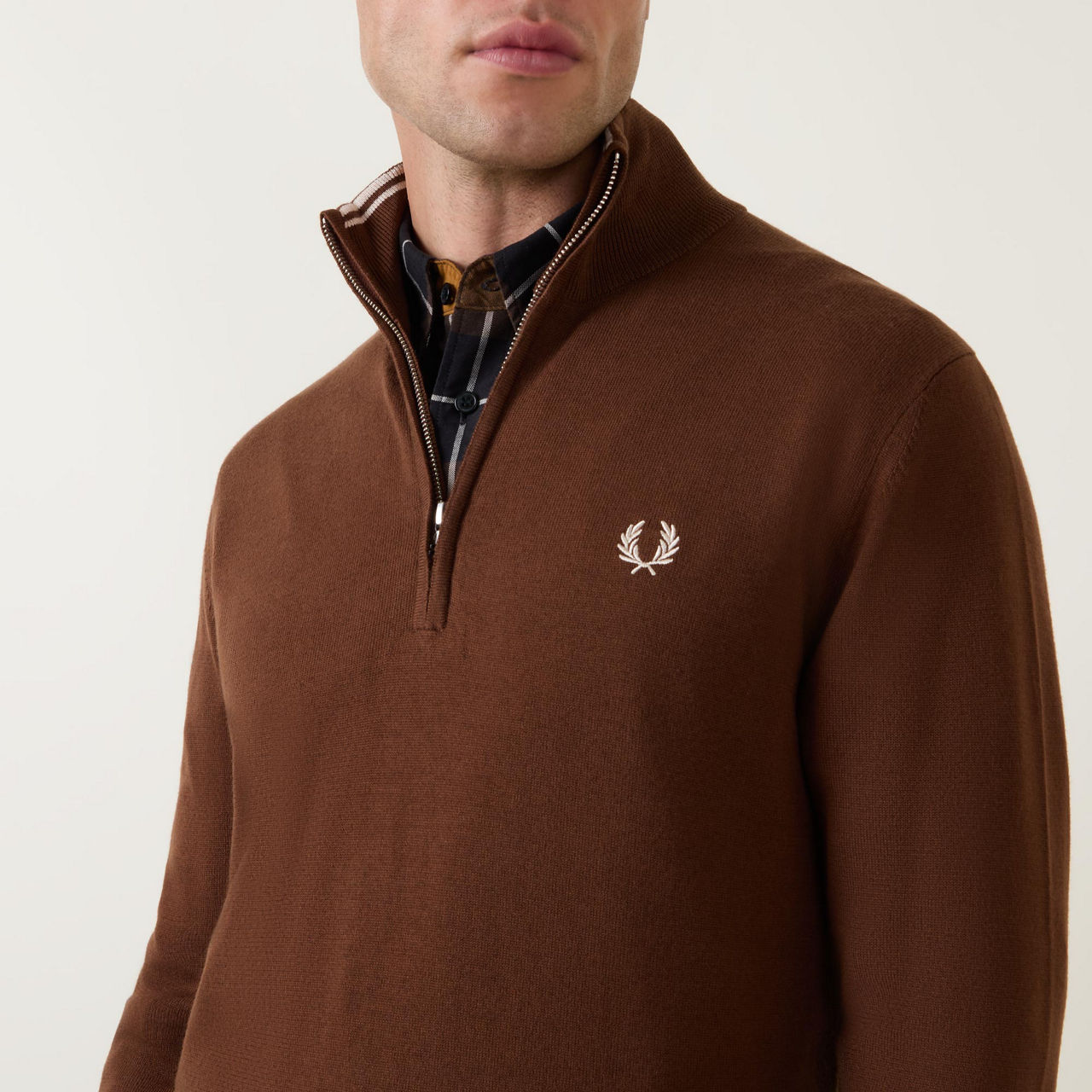 Logo HalfZip Knit Sweater