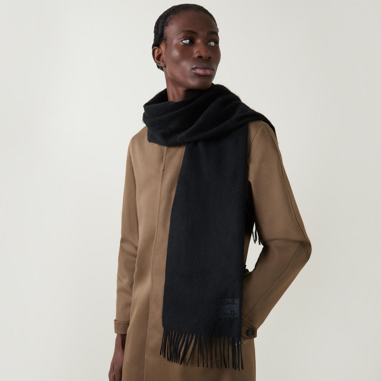 小物 ARTS&SCIENCE big tassel showl cashmere ARTS&SCIENCE big