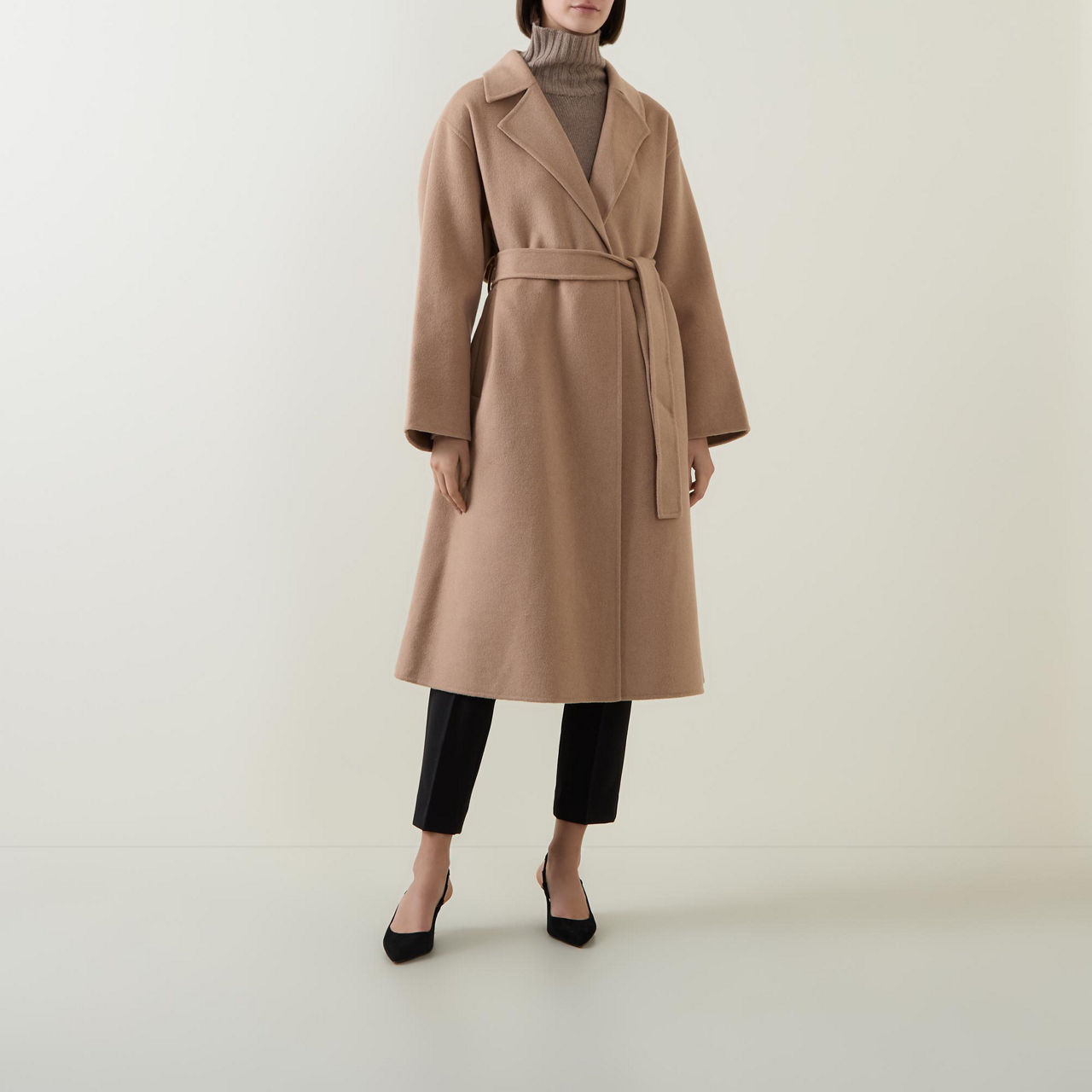 Calvin klein belted wrap coat best sale