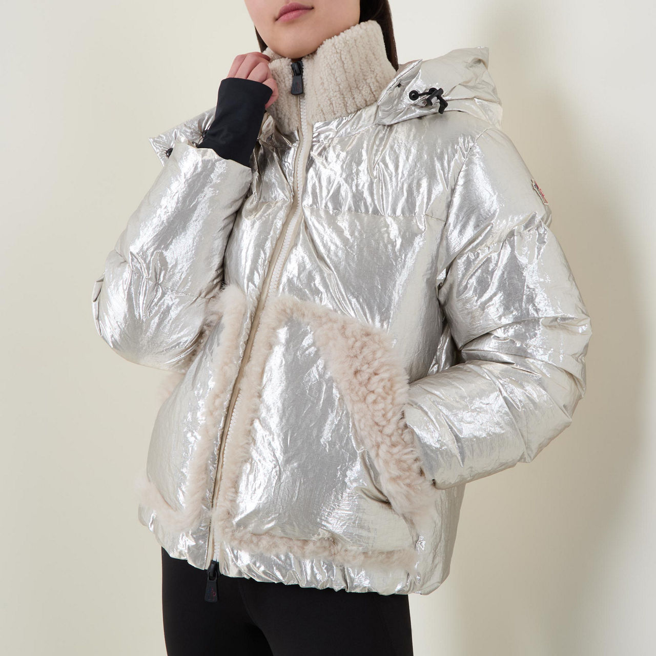 MONCLER Trevelin Metallic Down Jacket