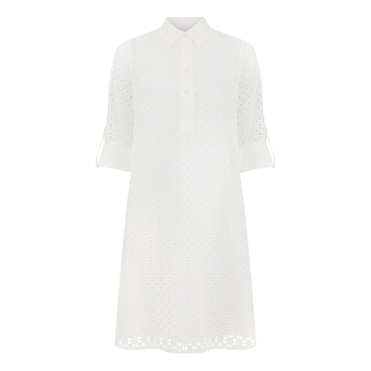 HOBBS Marciella Broderie Anglaise Shirt Dress