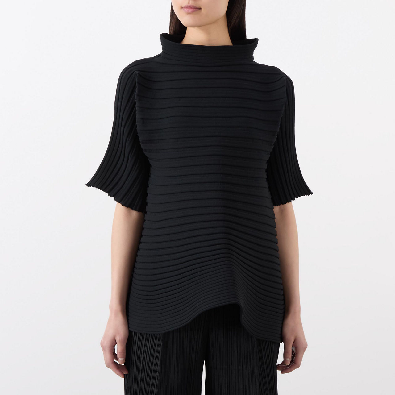 PLEATS PLEASE ISSEY MIYAKE Bounce Ribbed Top