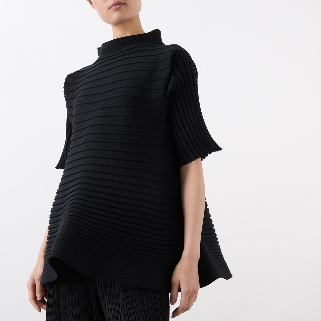 PLEATS PLEASE ISSEY MIYAKE Bounce Ribbed Top