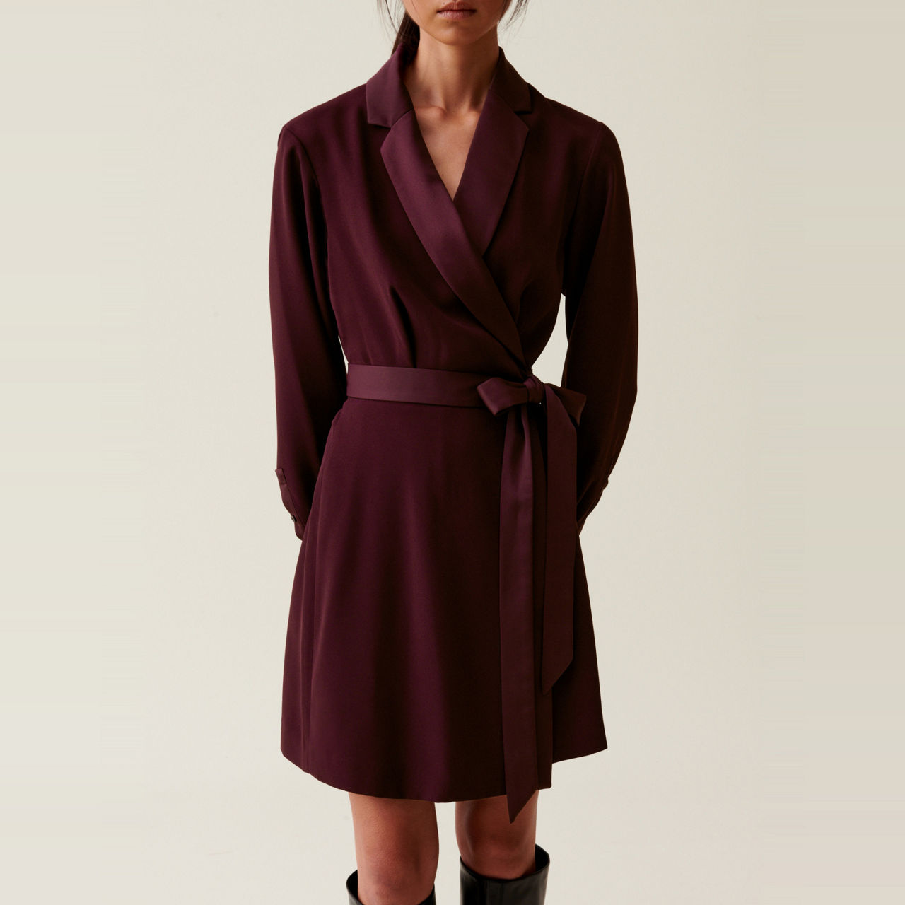 CLAUDIE PIERLOT Belted Mini Wrap Dress