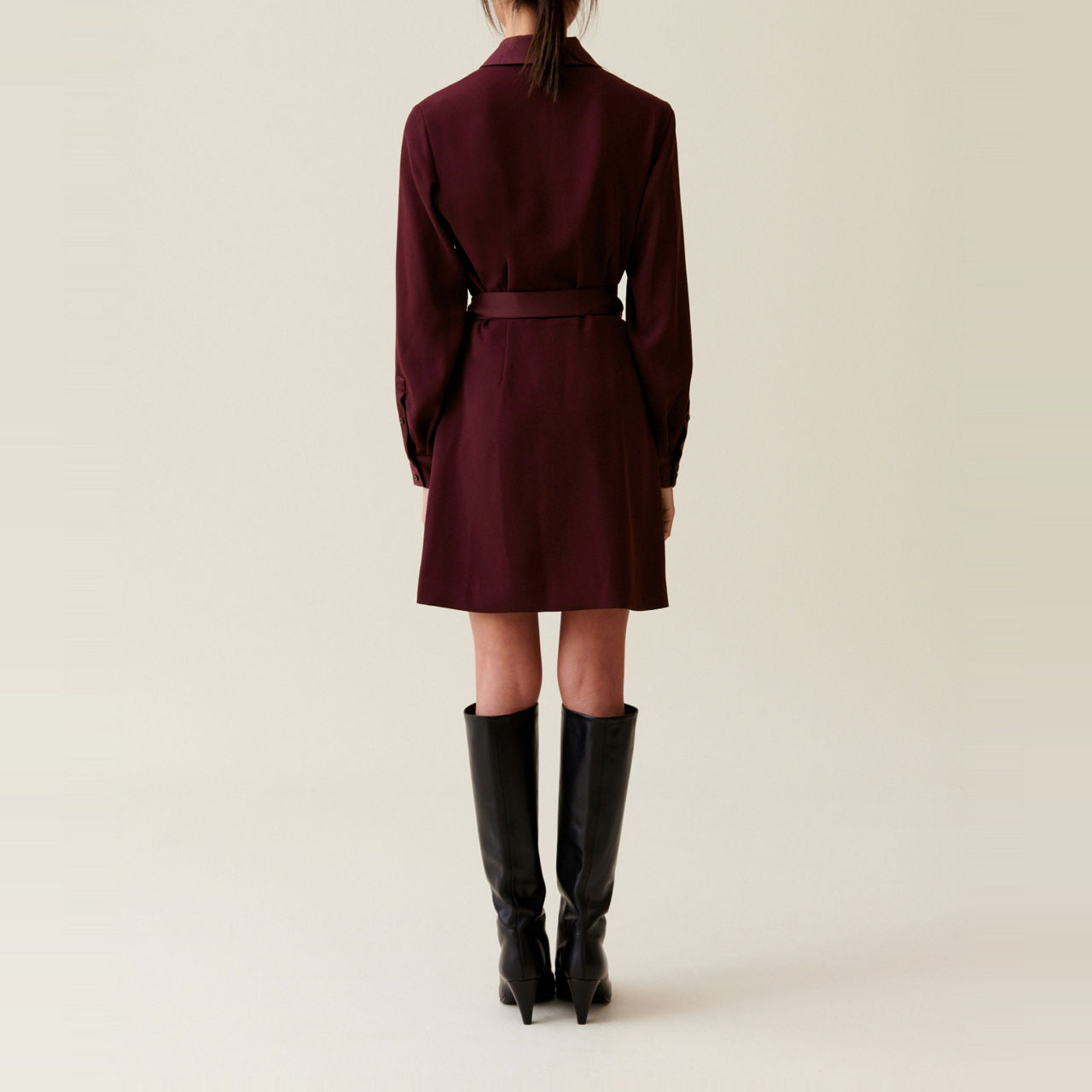 CLAUDIE PIERLOT Belted Mini Wrap Dress