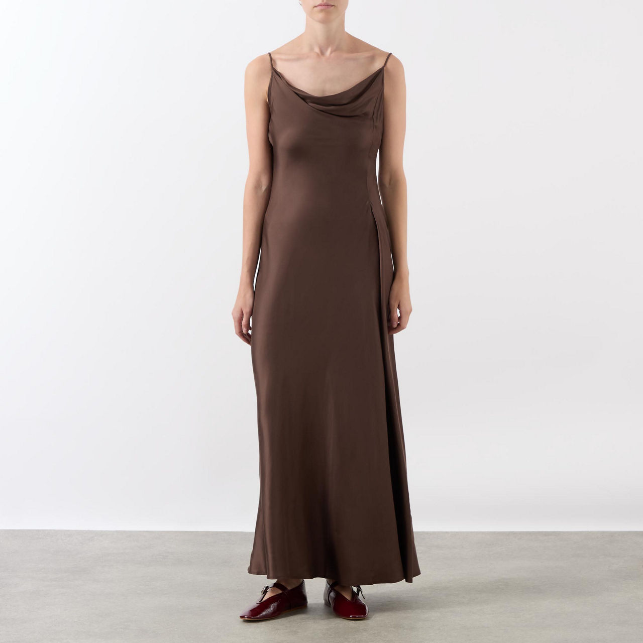HOLZWEILER Eila Pleat Slip Dress