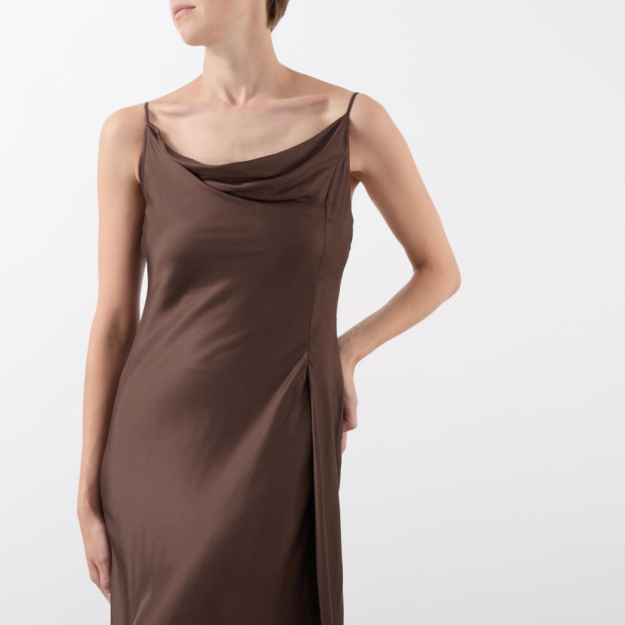 HOLZWEILER Eila Pleat Slip Dress