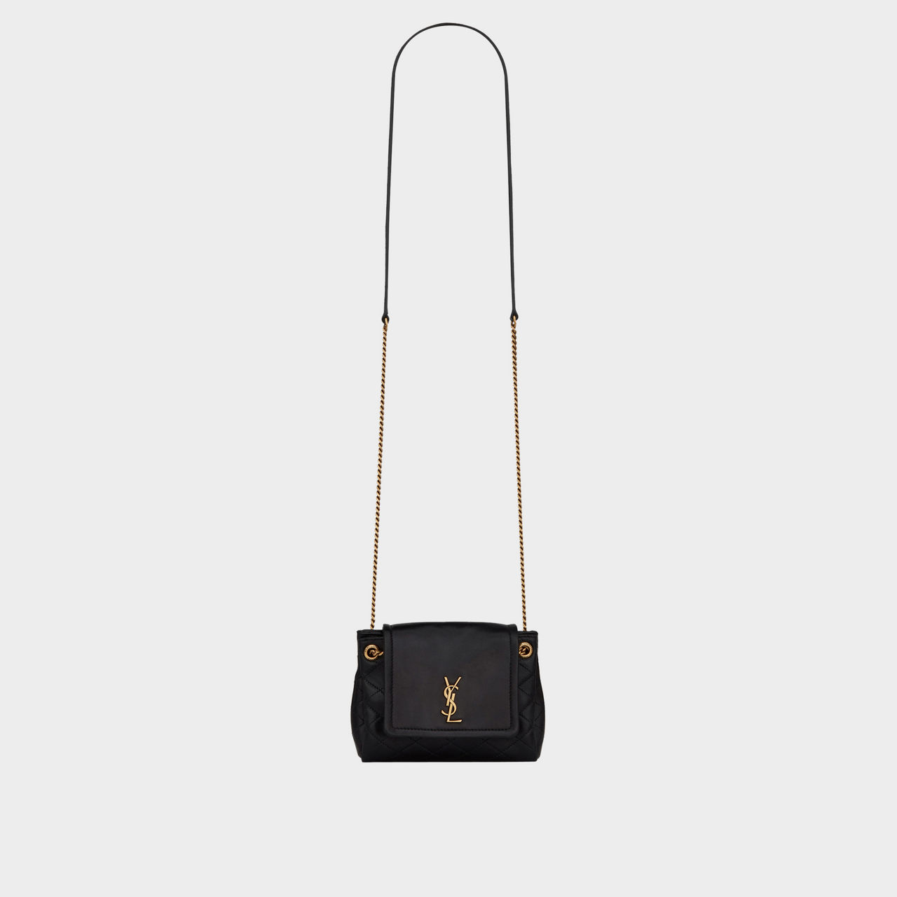 SAINT LAURENT Nolita Mini Leather Shoulder Bag