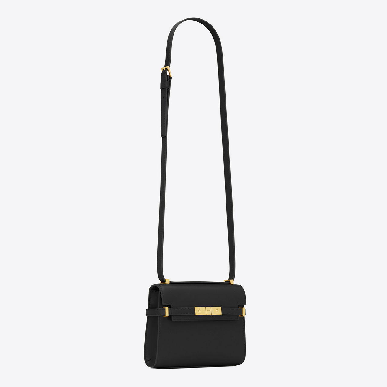 SAINT LAURENT Manhattan Mini Leather Crossbody Bag