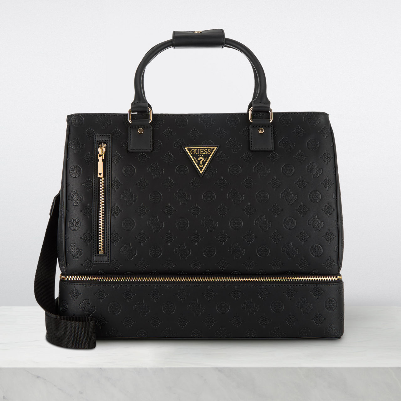 GUESS Wilder Jacquard Tote Bag Black