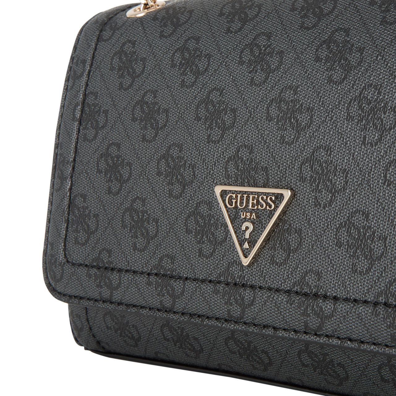 GUESS Noelle Logo Crossbody Bag Coal Logo