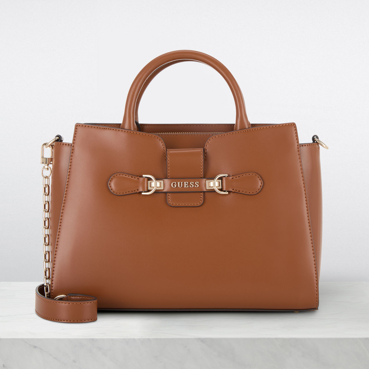 GUESS Nolana Girlfriend Tote Bag Tan