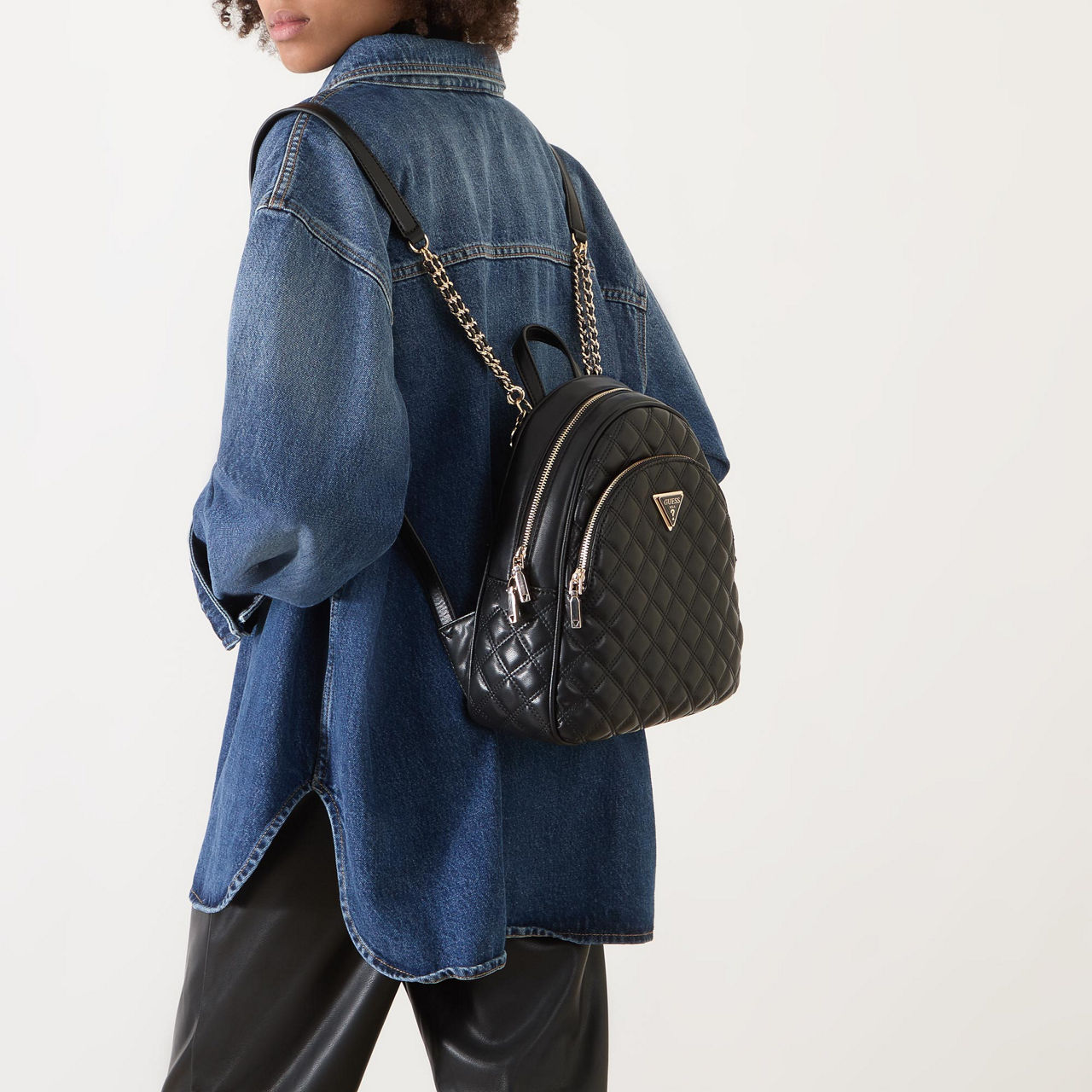 Guess quilted backpack hotsell