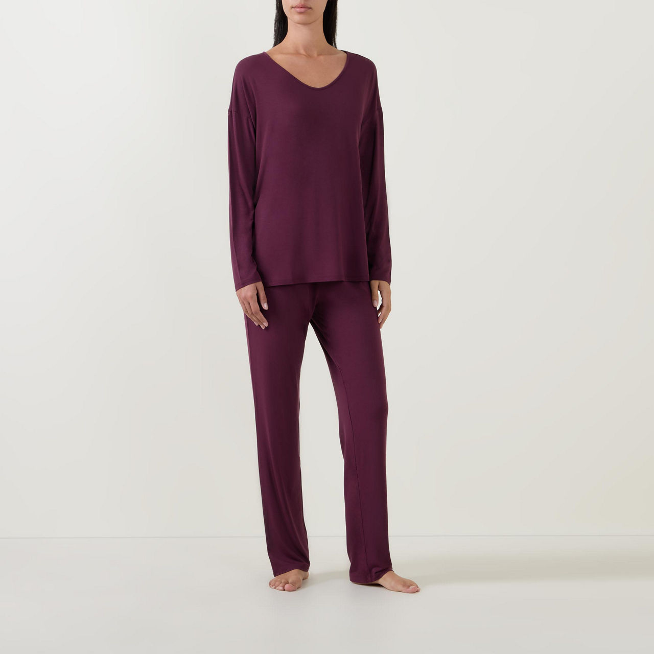 TRIUMPH Timeless Sensuality Pyjama Set 00EG Deep Burgundy