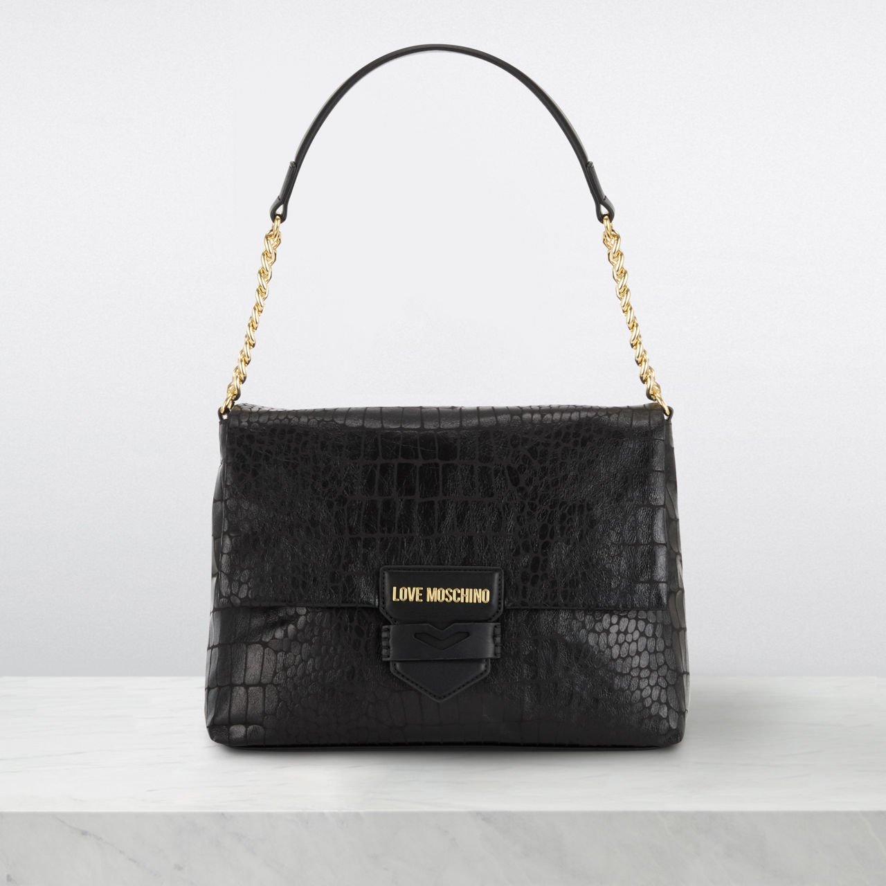 Moschino black shoulder bag sale