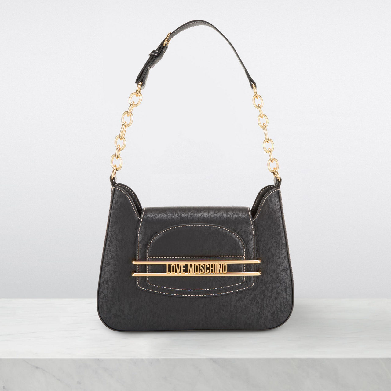 LOVE MOSCHINO Infinity Love Shoulder Bag Black