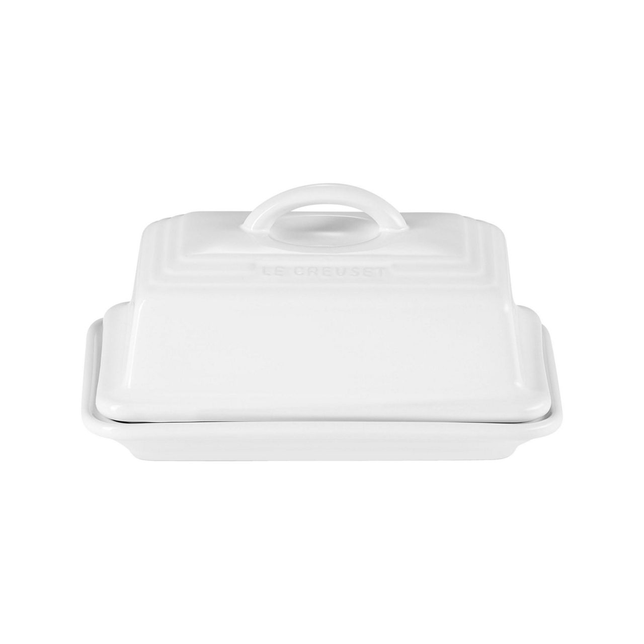 LE CREUSET The White Collection Stoneware Butter Dish - White