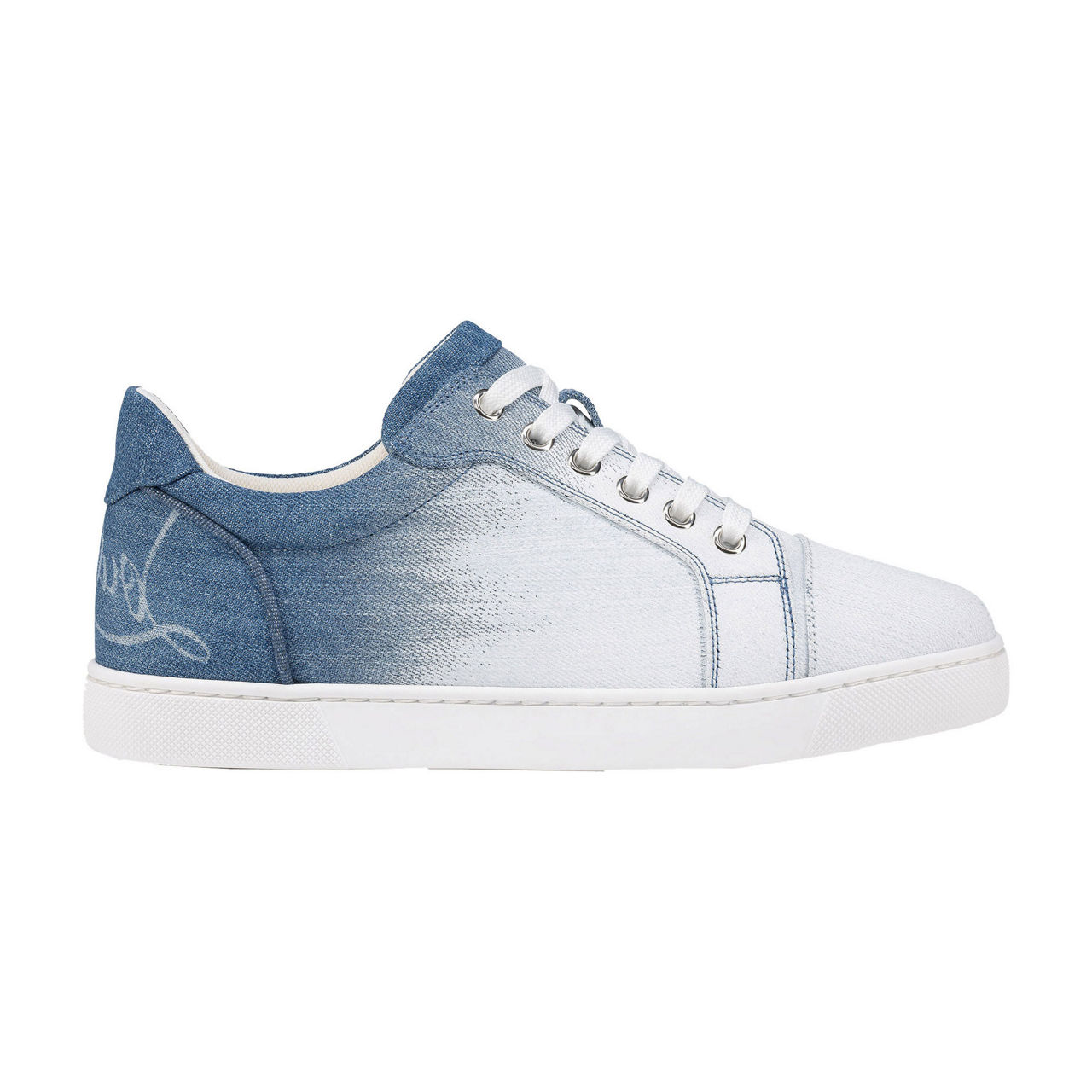 Christian louboutin blue trainers best sale