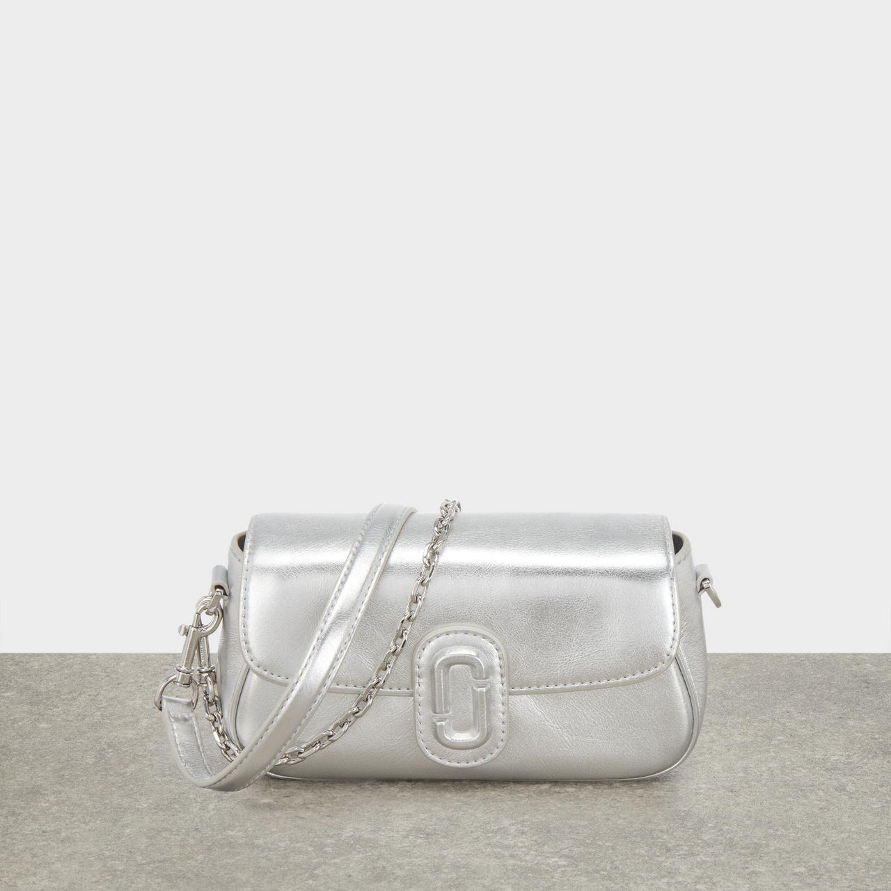 MARC JACOBS The Metallic Leather Clover Shoulder Bag