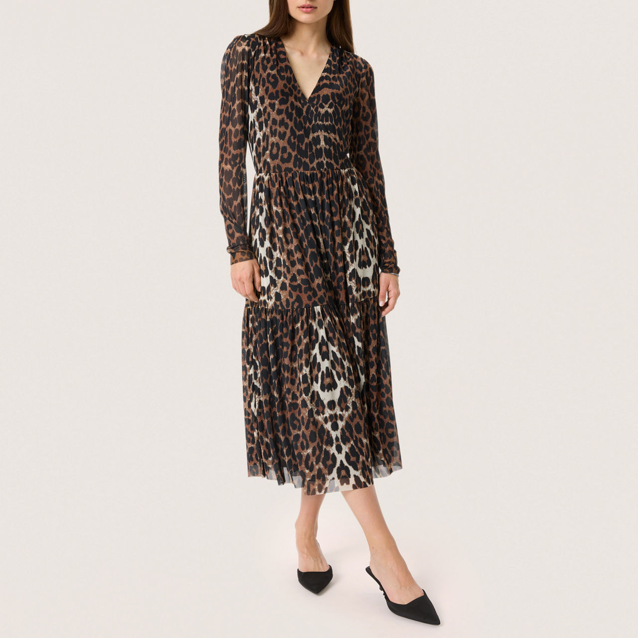 SOAKED IN LUXURY Valdora Leopard Dress