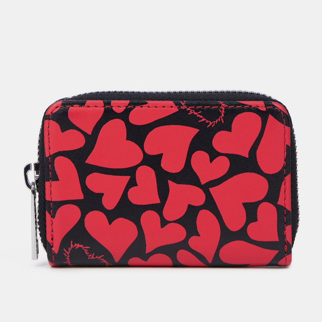 THE KOOPLES Heart Zipped Coin Purse