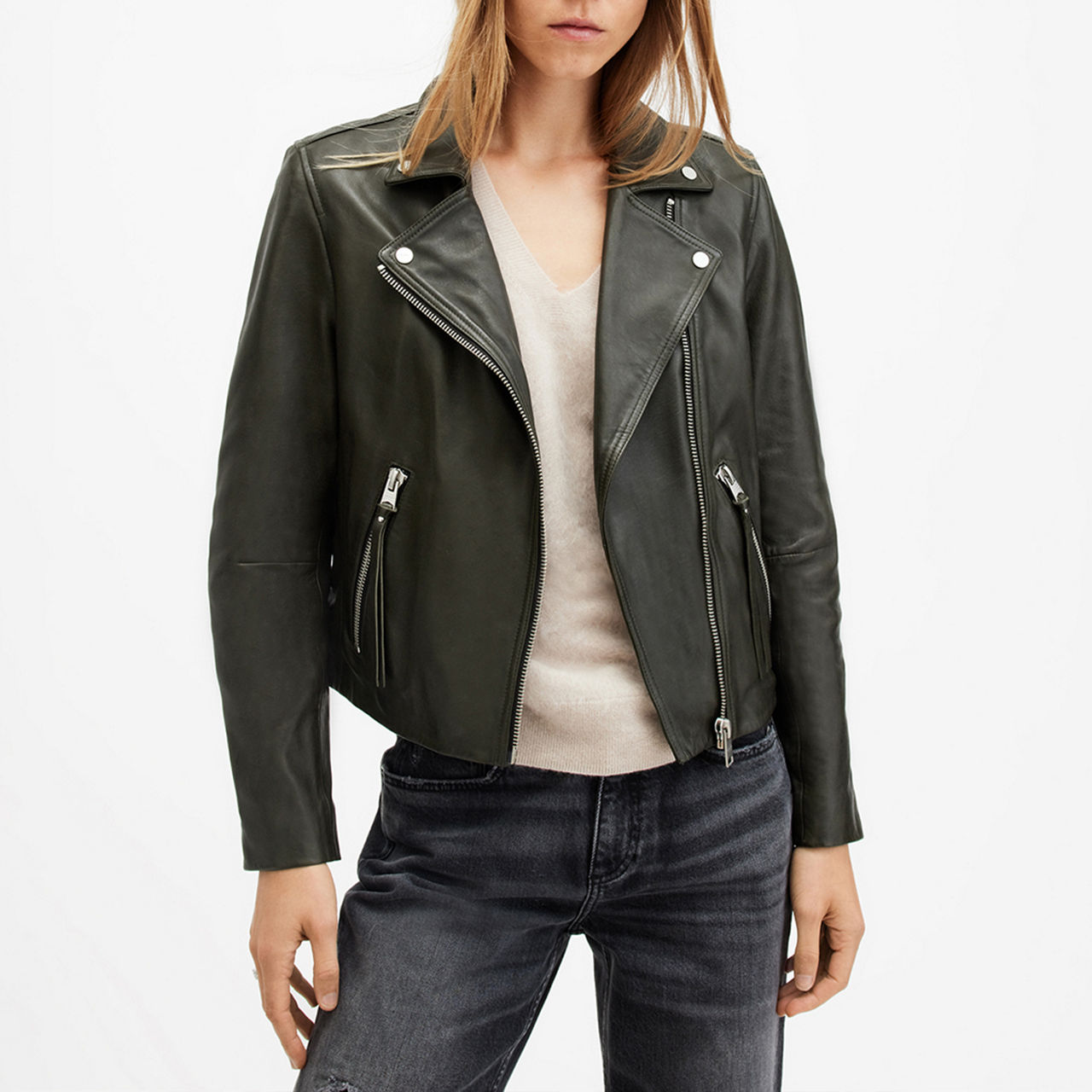 ALLSAINTS Dalby Leather Biker Jacket