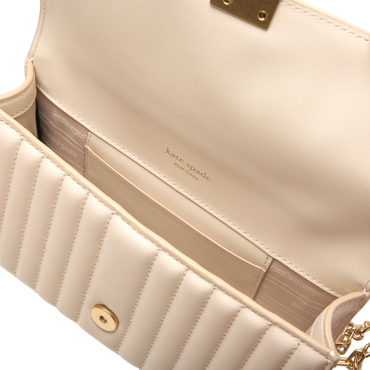 KATE SPADE NEW YORK Deco Chain Mini Crossbody Bag Milk Glass