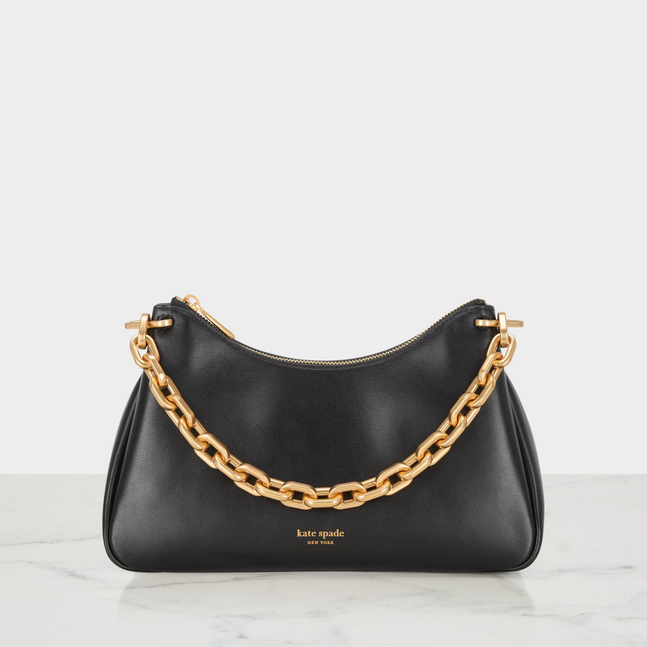 KATE SPADE NEW YORK Grace Chain Shoulder Bag Black