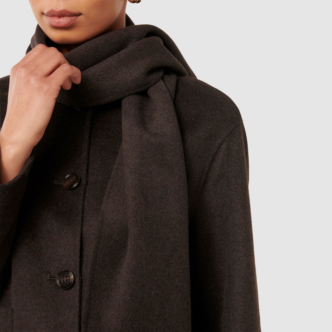 FOREVER NEW Stella Scarf Coat