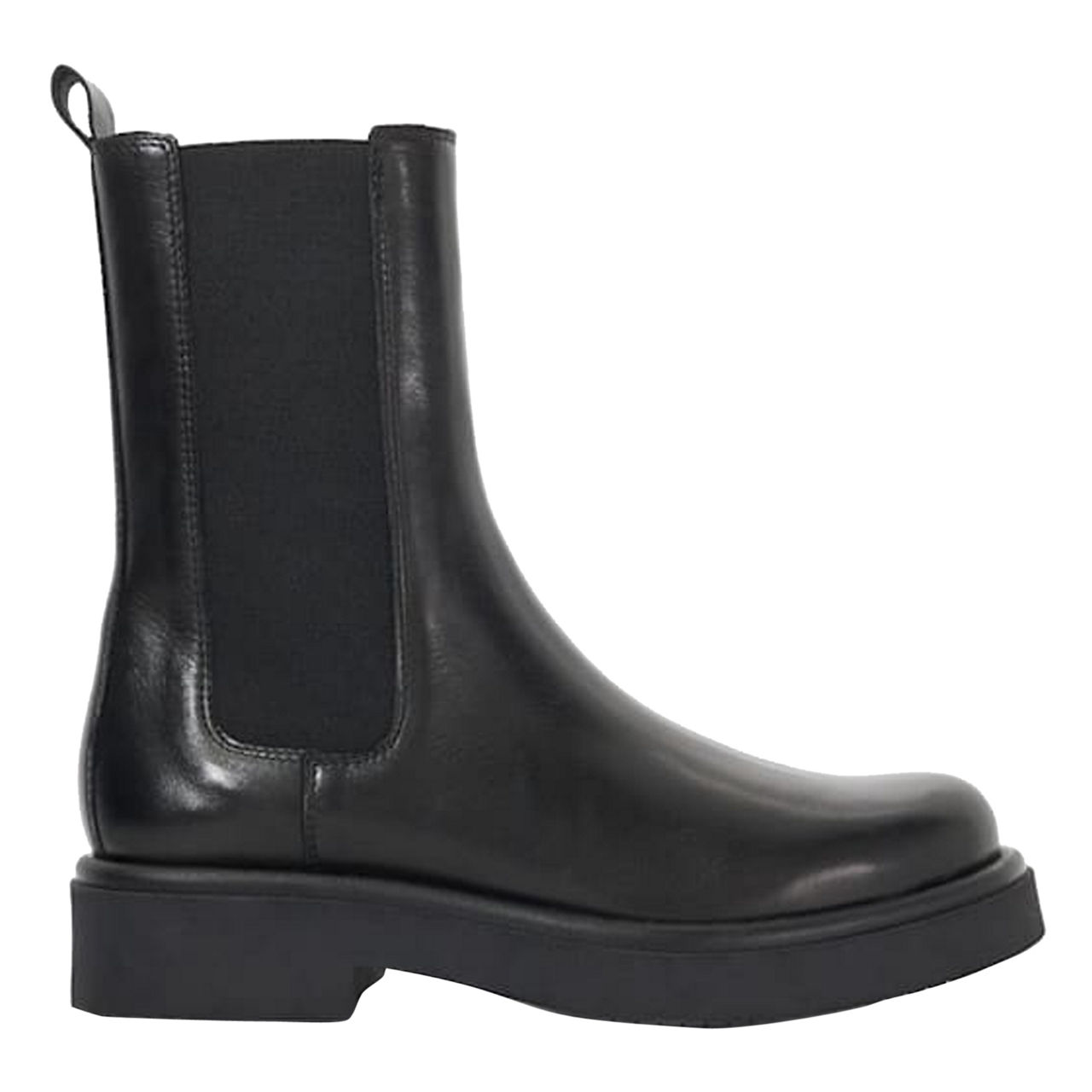 DUNE LONDON Palmo Chunky Leather Chelsea Boots Black