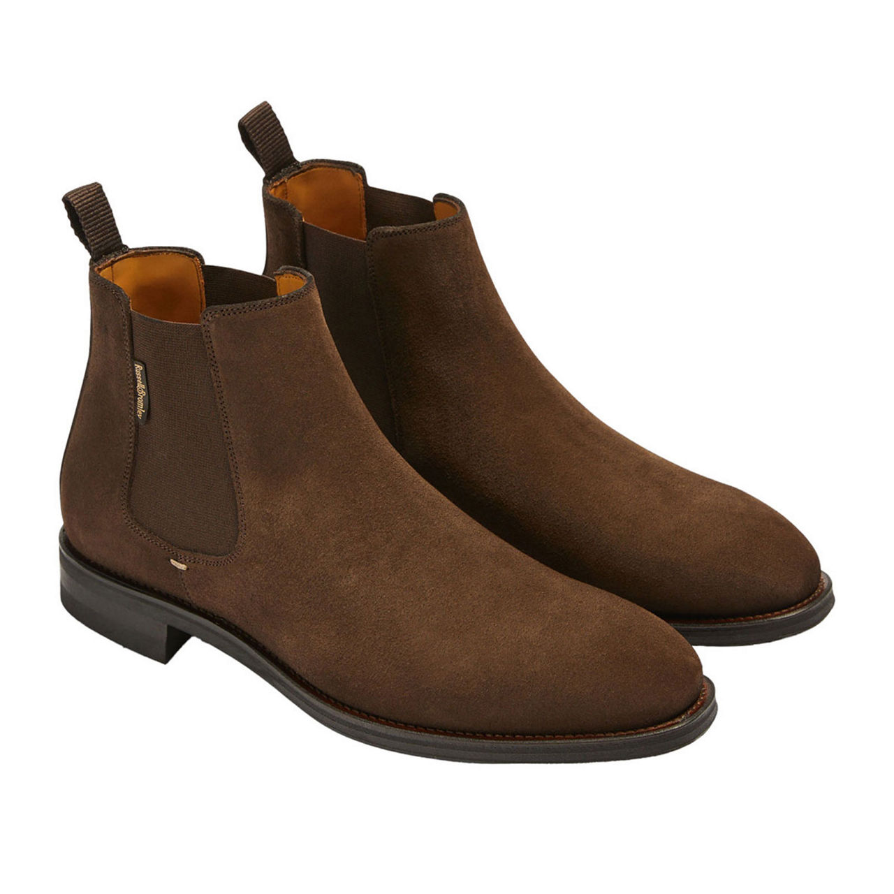 RUSSELL BROMLEY Online Exclusive Burlington Suede Chelsea Boots Brown