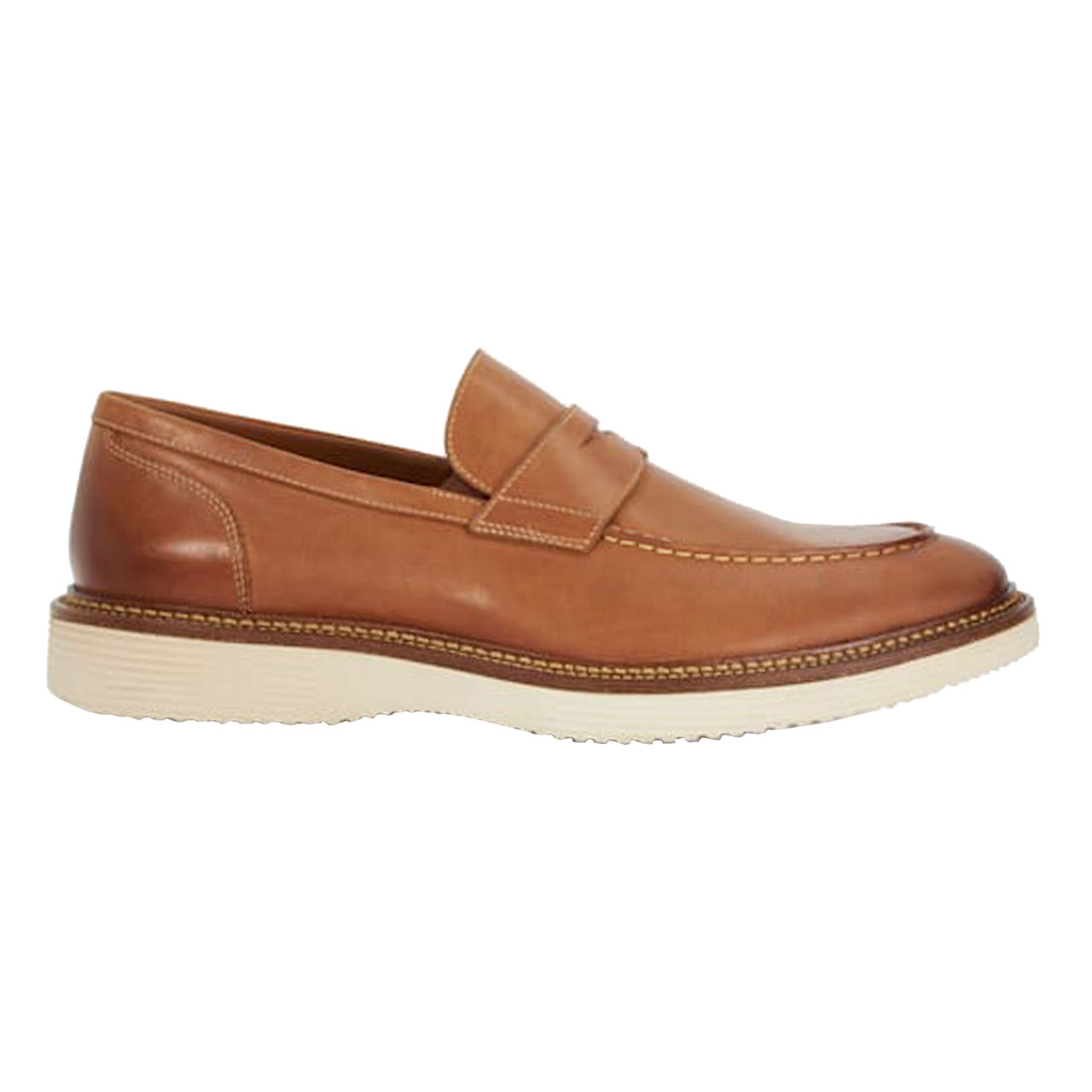 DUNE LONDON Blacklock Rubber Sole Penny Trim Loafers