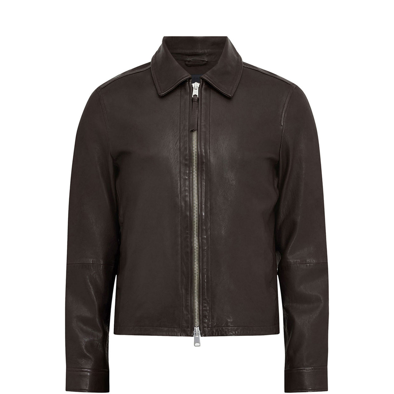 ALLSAINTS Survey Double Layered Leather Blazer
