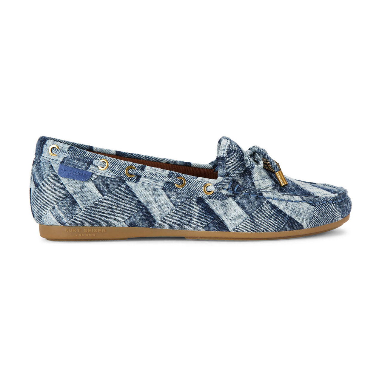 KURT GEIGER LONDON Eagle Denim Moccasins