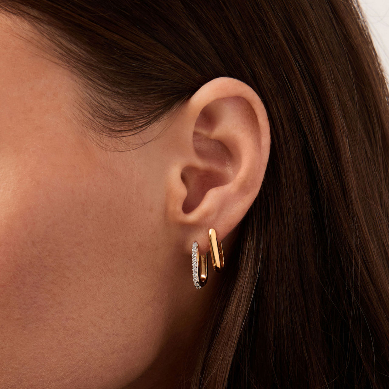 MISSOMA Classic Ovate Hoop Earrings Gold