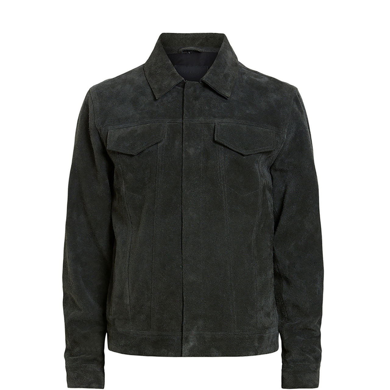 Allsaints survey regular fit leather blazer sale