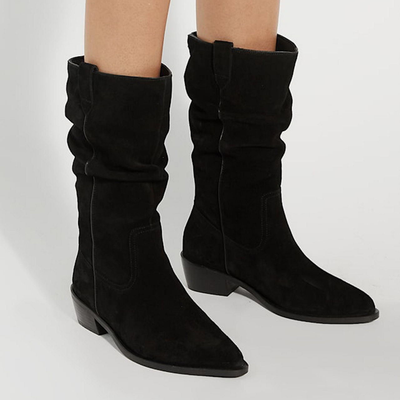 DUNE LONDON Pathway Slouchy Western Boots