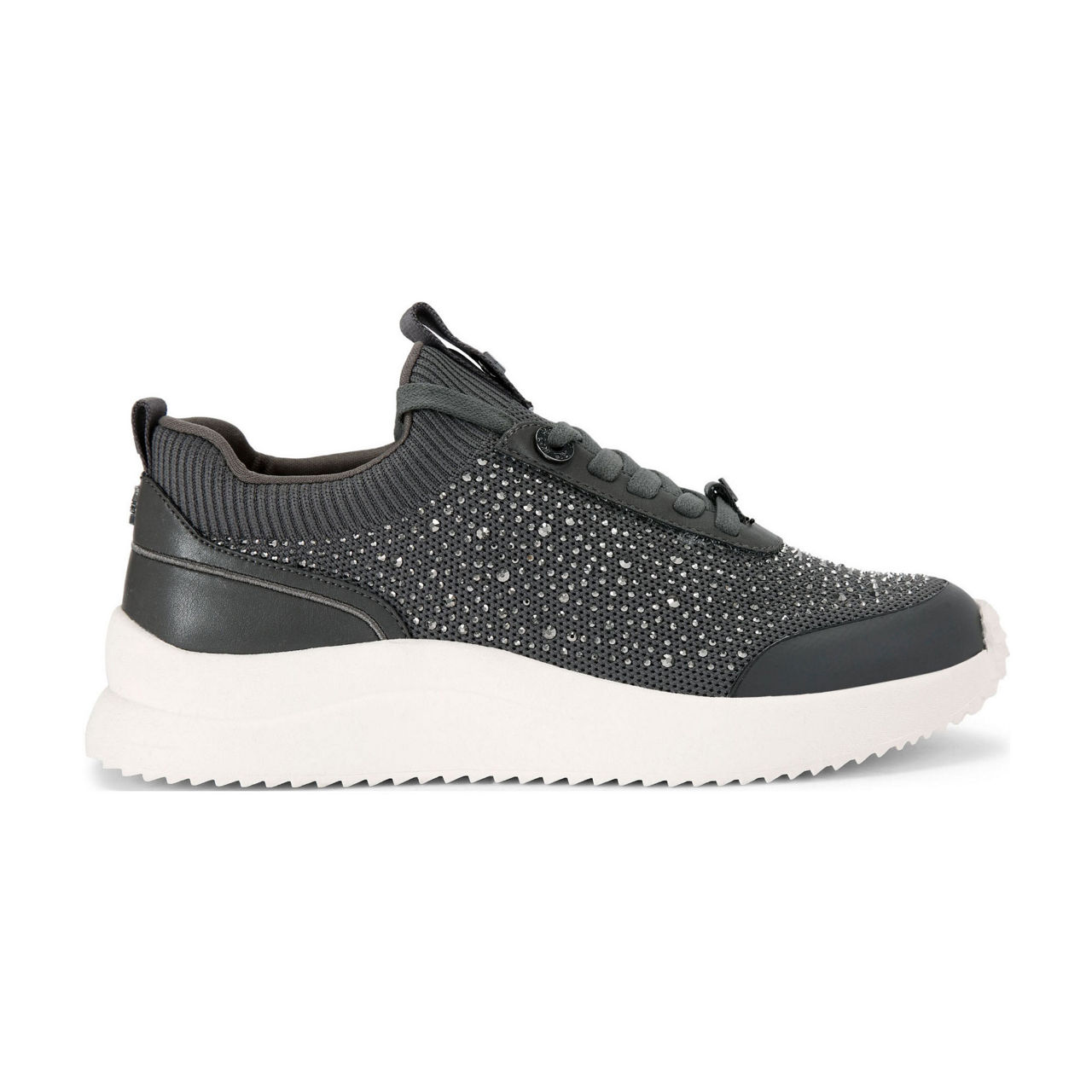 KG BY KURT GEIGER Layla Knitted Bling Trainers GREY