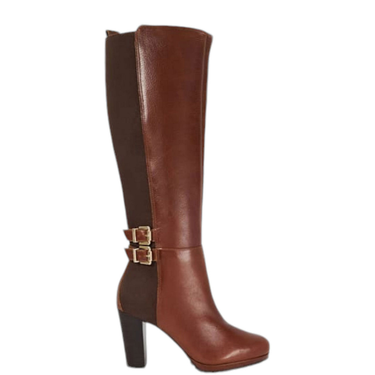 DUNE LONDON Pixie D Button Detail Leather Knee High Boots