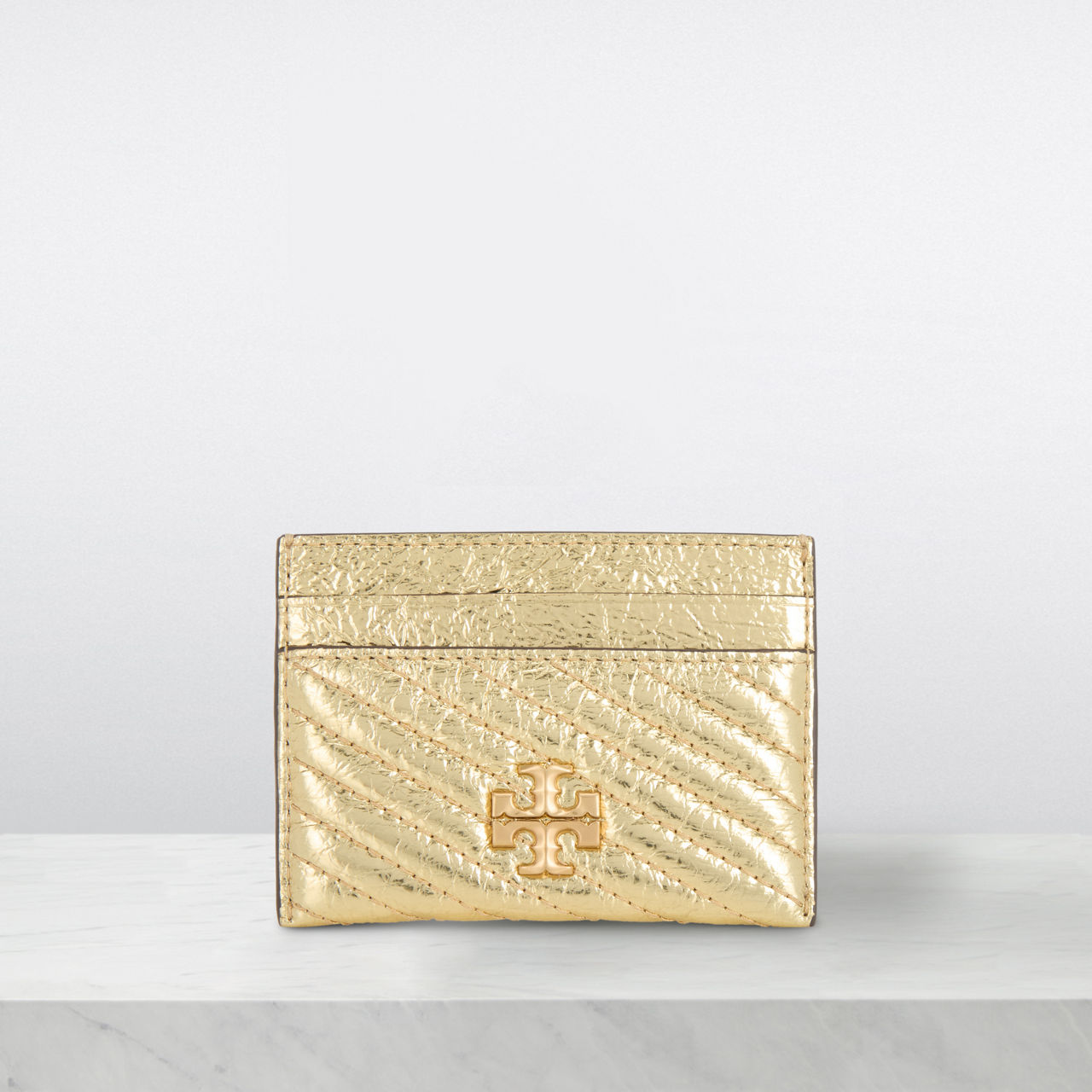 TORY BURCH Kira Metallic Cardholder