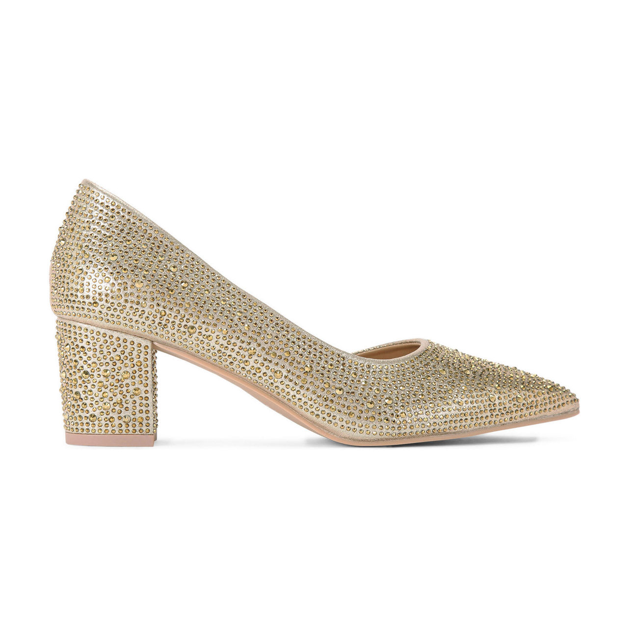 Carvela Sparkly Mid Heel CARVELA Violet Embellished Block Heels