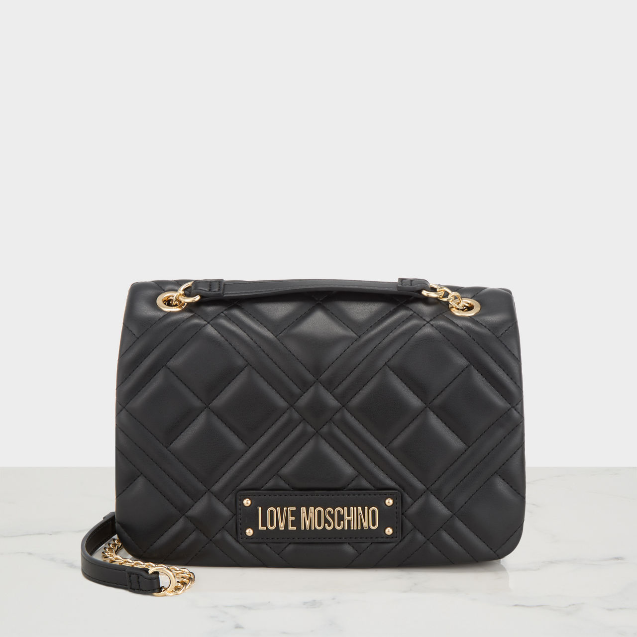 Moschino logo shoulder bag sale