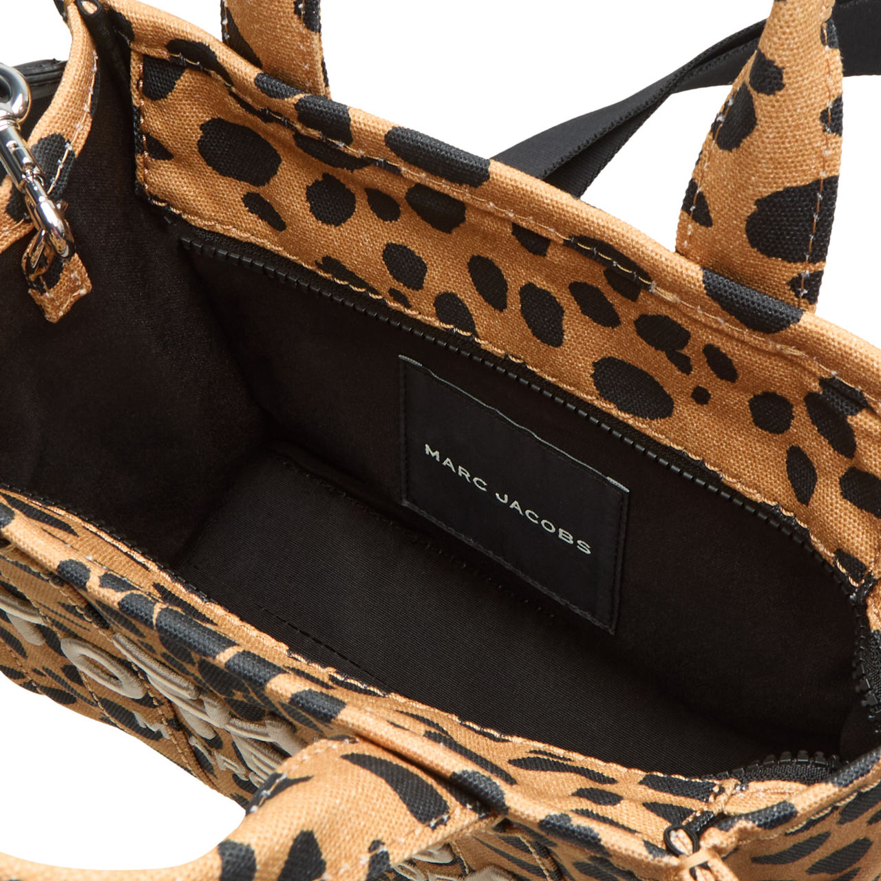 MARC JACOBS The Leopard Small Tote Bag Black Multi