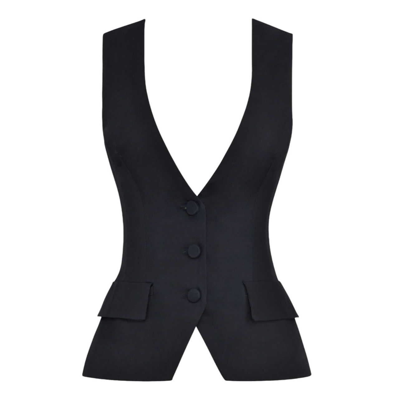 Women's sleeveless tuxedo jacket sales
