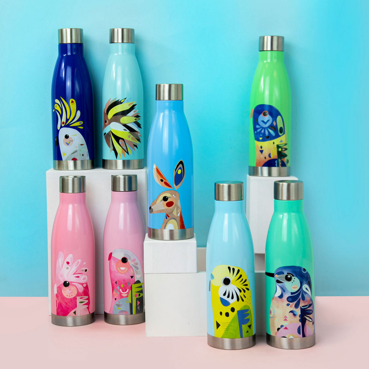 Pete Cromer Cockatoo Double Walled Insulated Bottle 500ml