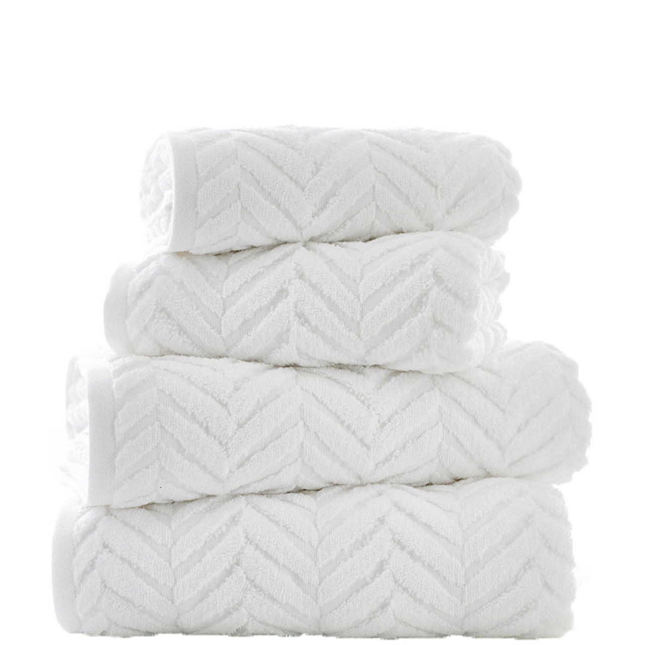 Catalonia Textured Towel White