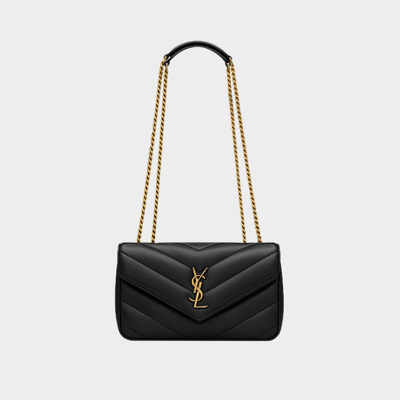 Saint laurent loulou small black sale