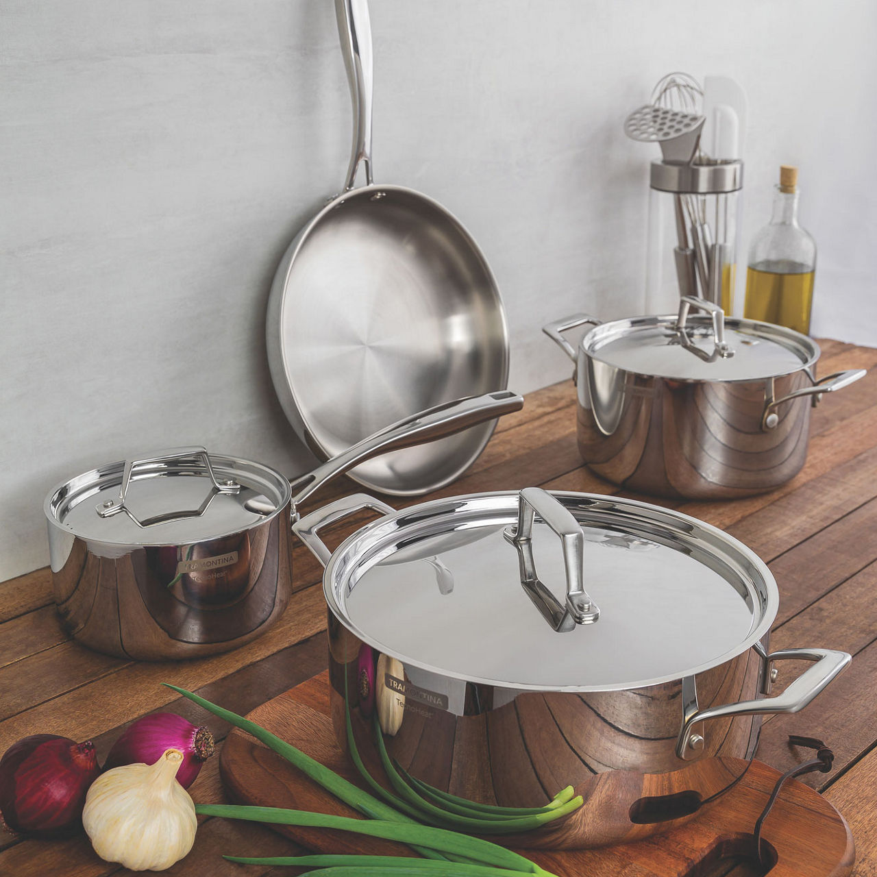 3-Ply Stainless Steel Four-Piece Cookware Set